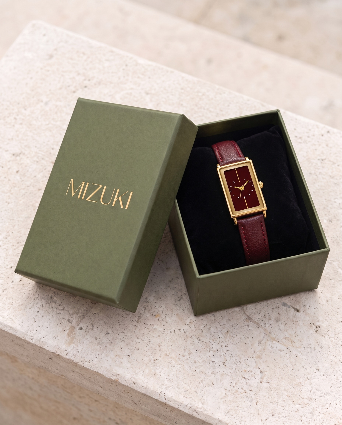 Montaigne Watch Burgundy by Mizuki, view 8