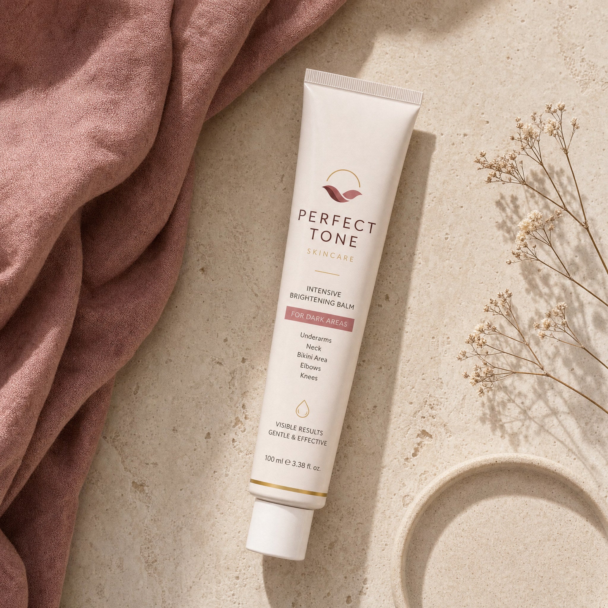 Perfect Tone balm tube flat lay