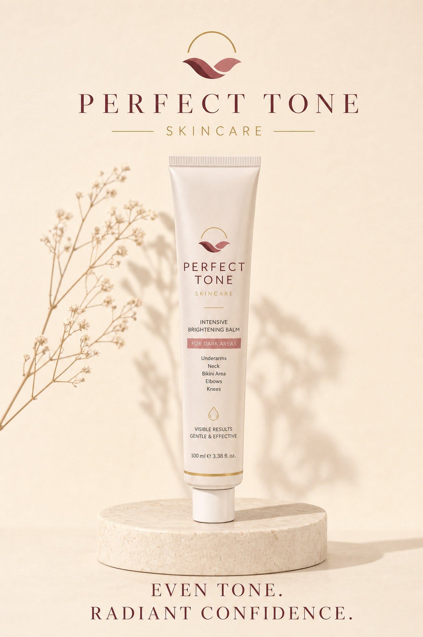 Perfect Tone Intensive Brightening Balm brand banner